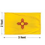 2'x3' New Mexico Nylon Outdoor Flag